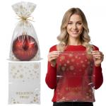 Woreczki celofanowe świąteczne 300x400mm 30x40cm PP BG 0,025 25 / 100 / 500szt
