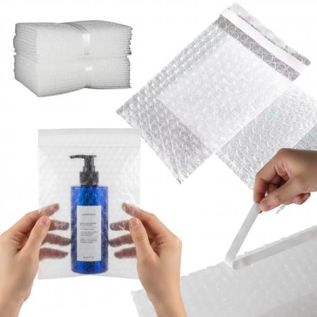 Woreczki foliowe bąbelkowe z taśmą 18x26,5 cm 0,06 25 szt.