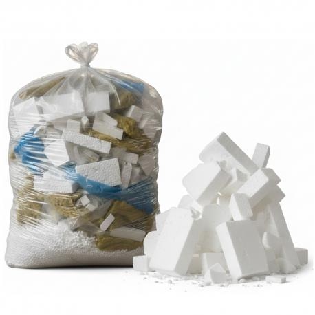 Worki budowlane do styropianu LD PE 110x200cm 0,08 500L - 10 sztuk