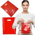 Torby reklamowe LDPE czerwone 0,055 my 20×30 cm 10 szt.