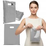 Torby reklamowe LDPE srebrne 0,055 my 20×30 cm